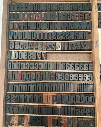 Caratteri tipografici in legno