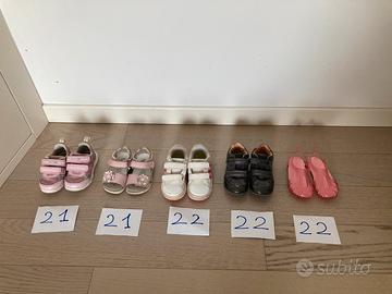 Set scarpe bimba taglie 21-22