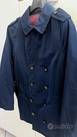 Trench Zara man doppiopetto blu taglia 46