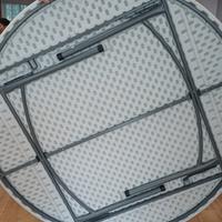 tavolo rotondo catering pieghevole 180cm