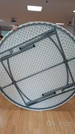 tavolo rotondo catering pieghevole 180cm