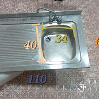 lavabo acciao inox lavello