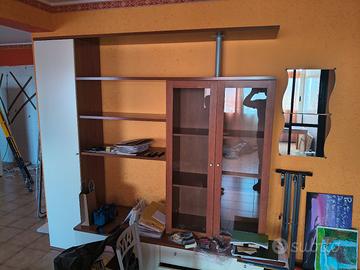 Parete attrezzata soggiorno moderna con vetrina – 