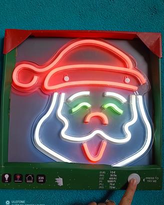 Lampada led Babbo Natale