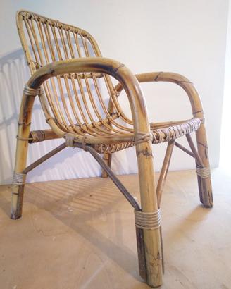 poltroncina in bambù