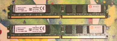 2 x 2gb DDR2 800 non ecc 240 pin KINGSTON