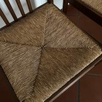 Sedie legno e paglia