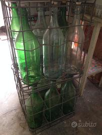 43 - Gabbie metalliche vintage, contenente n. 6 bo