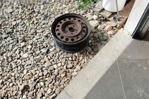2 gomme e 4 cerchi in ferro Fiat