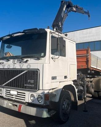 VOLVO F12 6X2 GRU HAIB 140 E CASSONE RIBALTABILE T