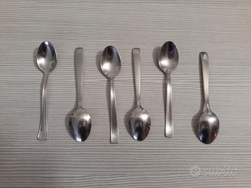 Cucchiaini in acciaio, 6 pezzi