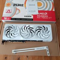 Scheda grafica Saphire Pure RX 7800 XT bianca