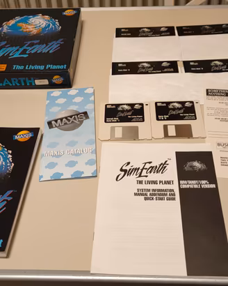  SimEarth The Living Planet PC big box  1990 Maxis