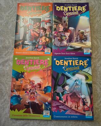 4 libri Collana Dentiere Spaziali 