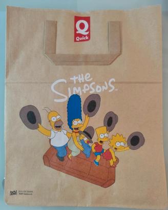 carta The Simpsons fast food paper bag