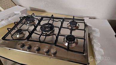 piano cottura gas ariston 5 fuochi