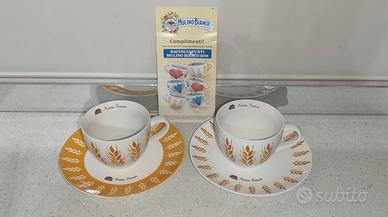 Set tazze e piattini Mulino Bianco 