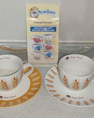 Set tazze e piattini Mulino Bianco 