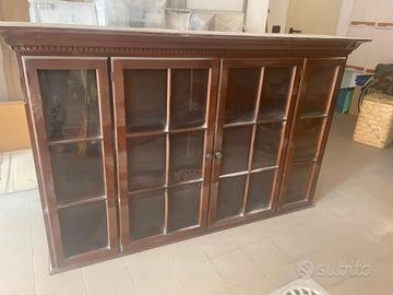 Mobile vetrina legno massello