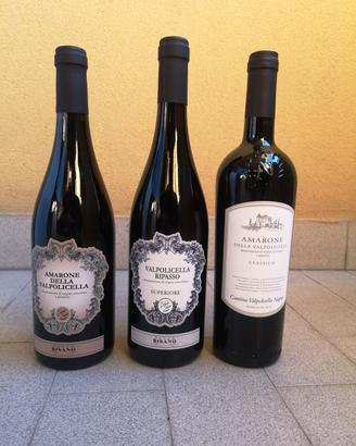 Vino rosso Amarone +Valpolicella Ripasso Superiore