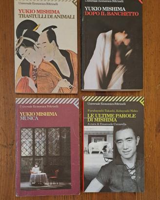 Quattro libri di Yukio Mishima. Ed. Feltrinelli