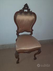 sedie in stille barocco