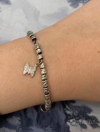 Bracciale DoDo con farfalla in oro 18k e diamanti