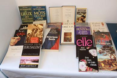 21 libri Storia e romanzi in lingua  Francese