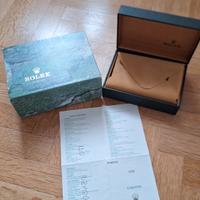 scatola e garanzia Rolex