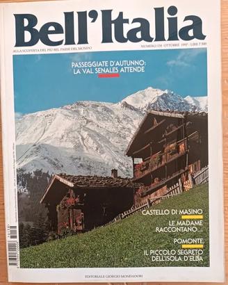 Rivista Bell’Italia n.138 ottobre 1997 Val Senales