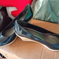 scarpa donna Marco Tozzi vernice blu