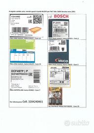 Ricambi per Fiat Stilo 1600cc Benzina-Anno 2001