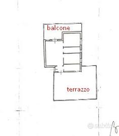 Marina di Lesina, attico arredato con terrazzo