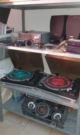 GIRADISCHI AUTORADIO MIXER CHITARRA BATTERIA CASSE