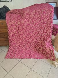 Copriletto damascato trapuntato per albergo -hotel