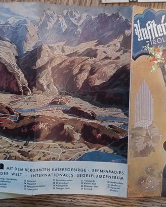 Rara Brochure Vintage Kufstein Kaisergebirge anni 