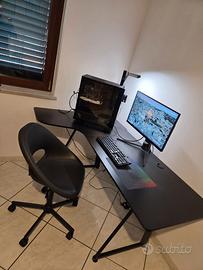 Sedia e Scrivania Gaming Ufficio