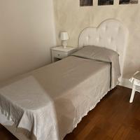 letto singolo a cuore con cassettone