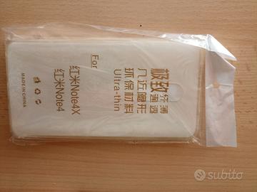 Cover per redmi note 4 trasparente in silicone