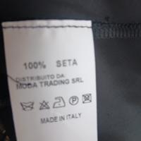 gonna in seta elegante nera