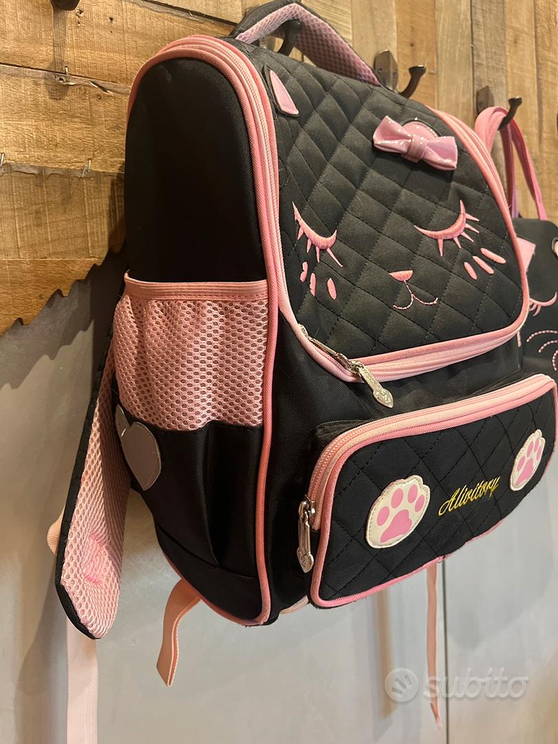 Zaino e porta pranzo scuola elementari gattino - Abbigliamento e Accessori  In vendita a Roma