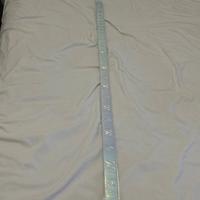 Cintura effetto cangiante con fibbia argentata