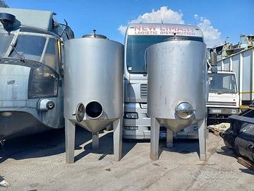 Cisterna in acciaio inox per alimenti 2000 lt