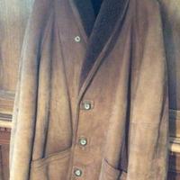 Giaccone Unisex in pelle Montone Marrone taglia 56