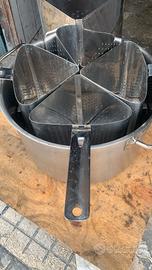 pentolone con 4 cestelli cottura induzione 