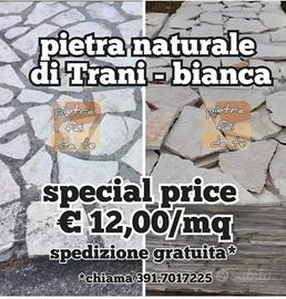 PIETRA NATURALE DI TRANI BIANCA SPEDIZIONE GRATIS 