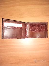 Portafoglio in vera pelle vintage artigianale