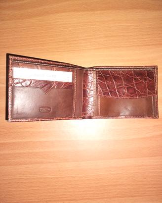 Portafoglio in vera pelle vintage artigianale