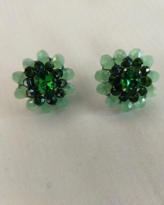 orecchini uncinetto a lobo realizzati a mano