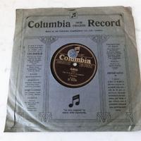 Disco 78rpm grammofono Columbia 10 pollici bifacci